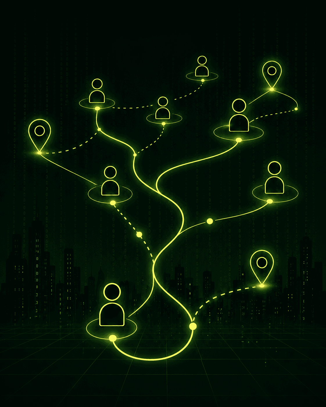 Human pathways connecting people through trusted introductions